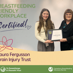 Laura Fergussion Brain Injury Trust re-certify as a Breastfeeding Friendly Workplace!